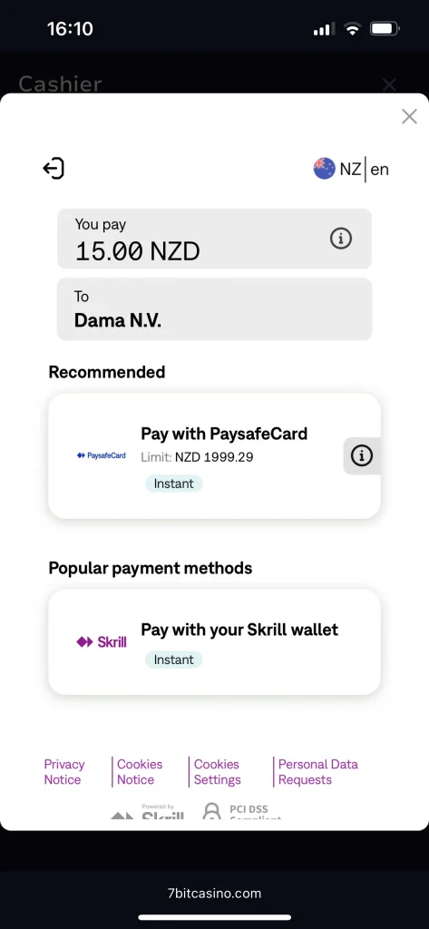7bit casino deposit