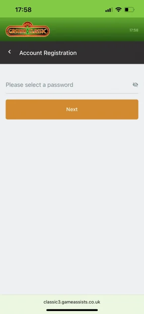 Casino Classic Registration