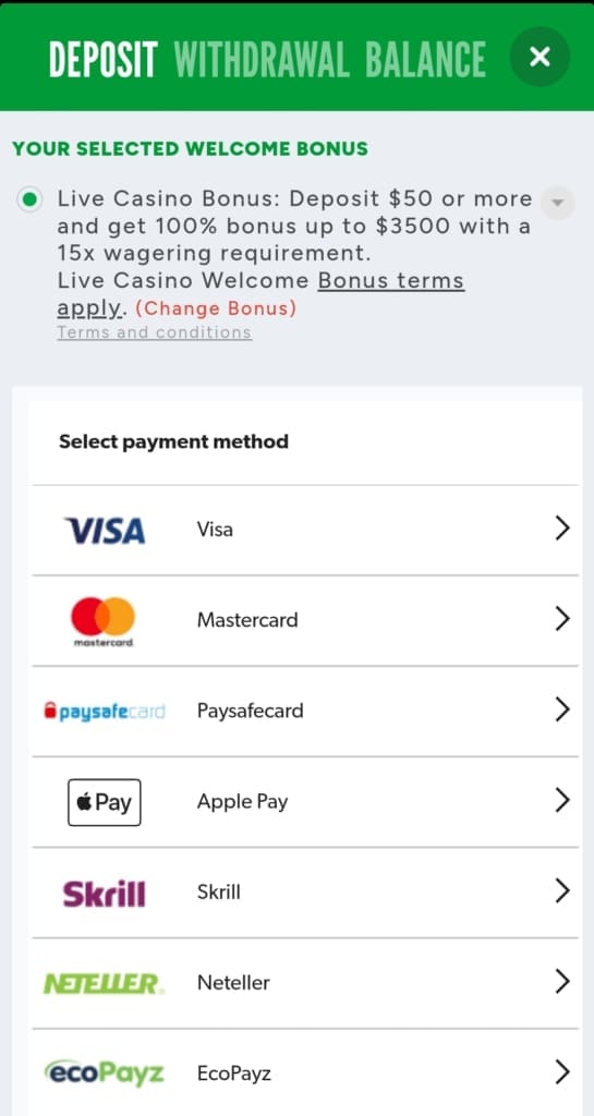 Rizk Casino Deposit
