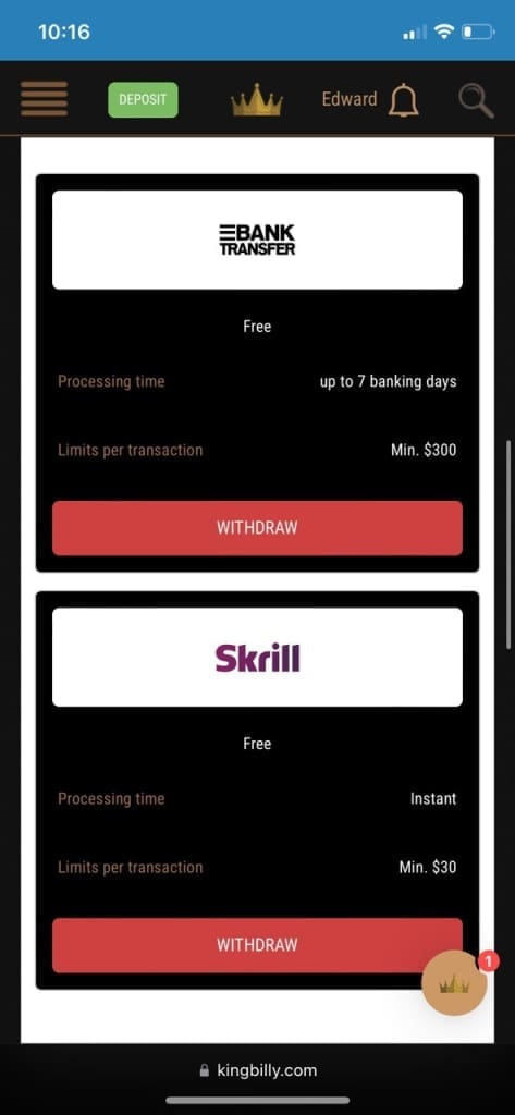 Neon54 payments