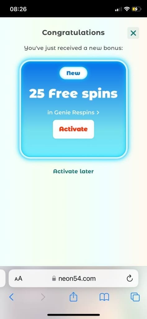 Neon54 game screenshot