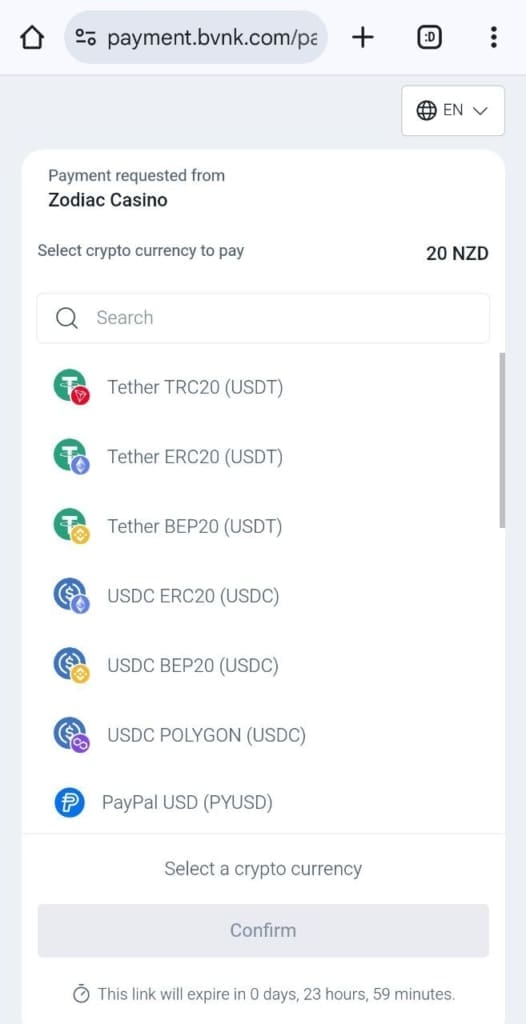 zodiac Deposit