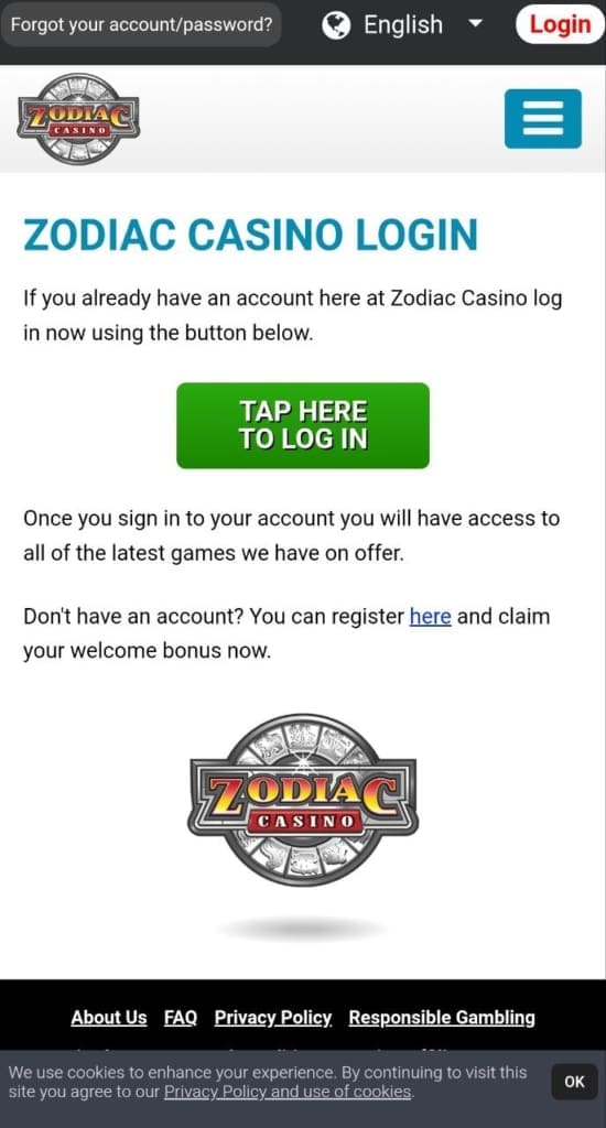 zodiac login