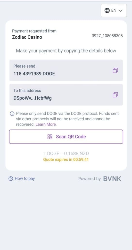 zodiac payment