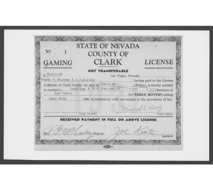 gambling licence clark county