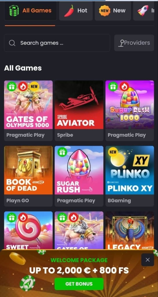 Asino Casino Games
