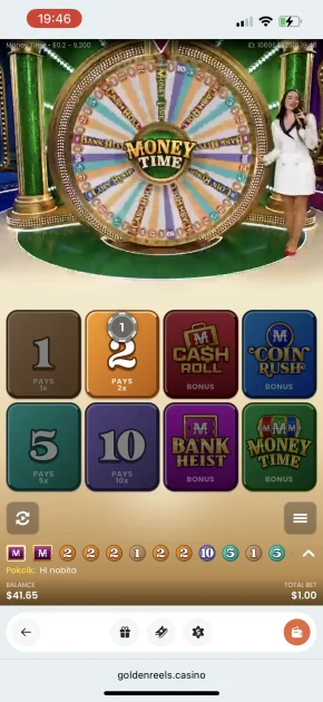 Golden Reels Casino Live Game