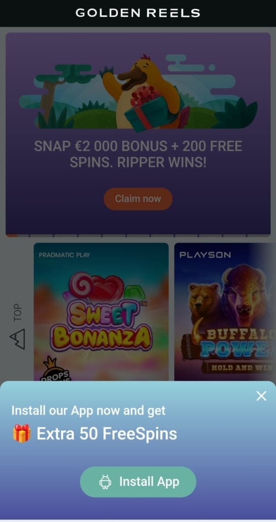 Golden Reels Casino Bonus