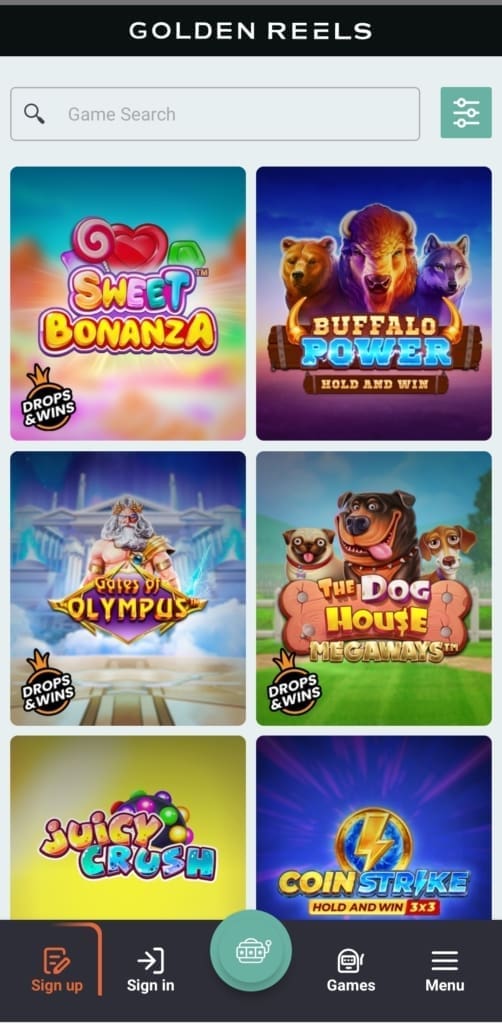 Golden Reels Casino Games