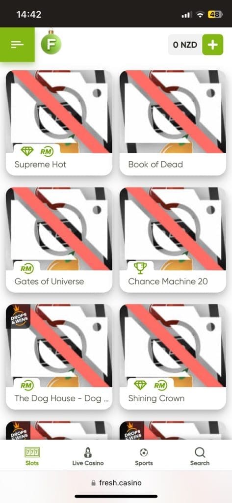 Fresh Casino Games