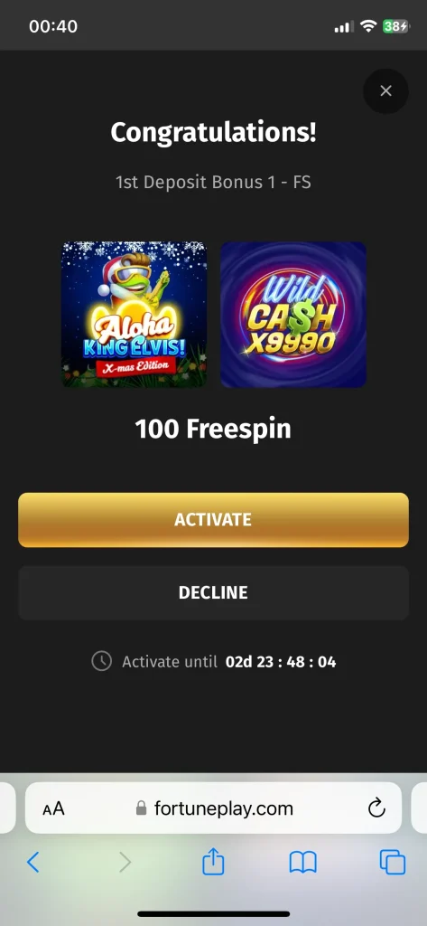 Fortune Play Casino Bonus
