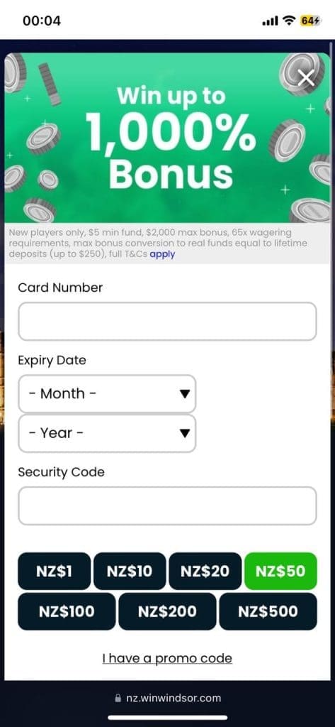 Win Windsor bonus