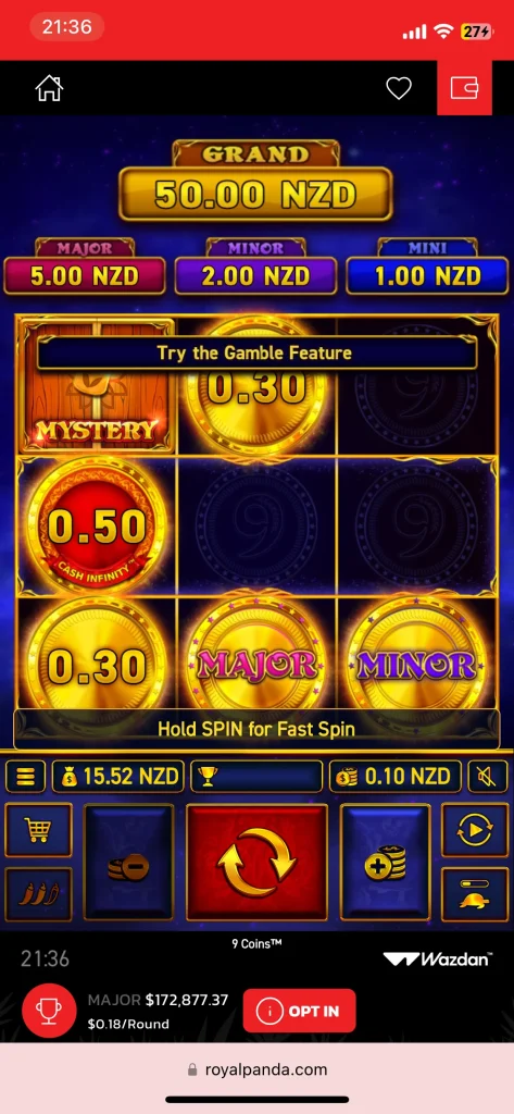 Royal Panda Casino game