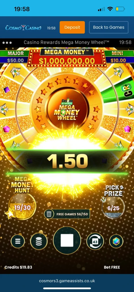 cosmo casino game
