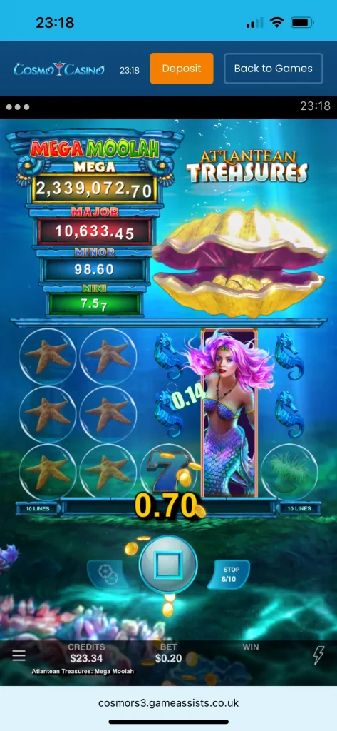 cosmo casino game