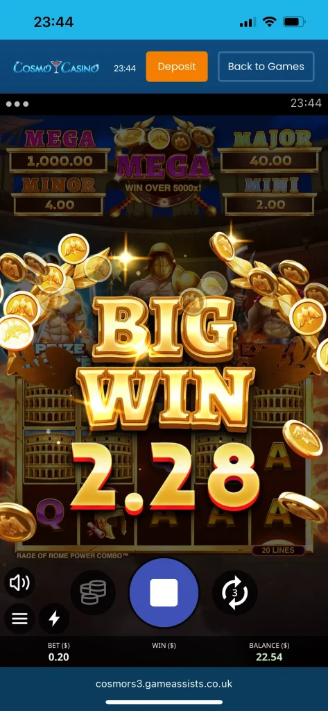 cosmo casino game