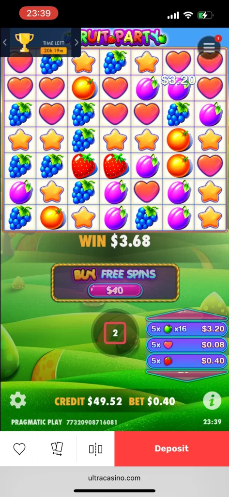 UltraCasino game