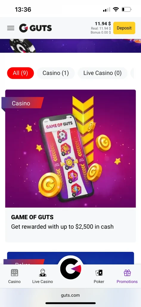 guts casino