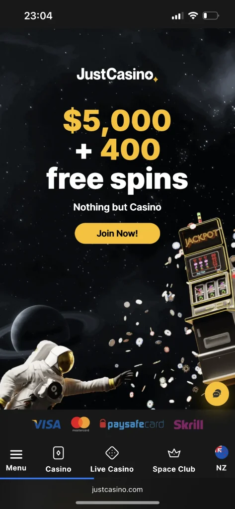 Just Casino Bonus