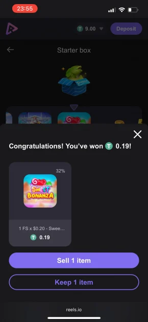 Reels.io casino game