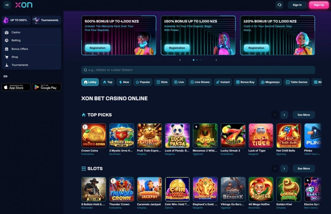 xon bet casino new zealand