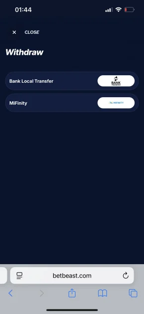 Millioner Casino wtihdraw