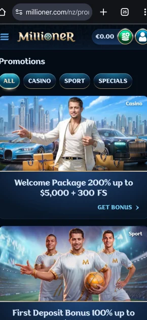 Millioner Casino bonus