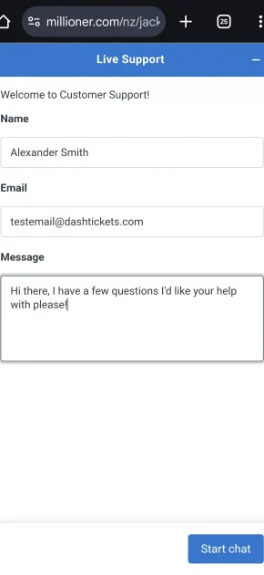 Millioner Casino support